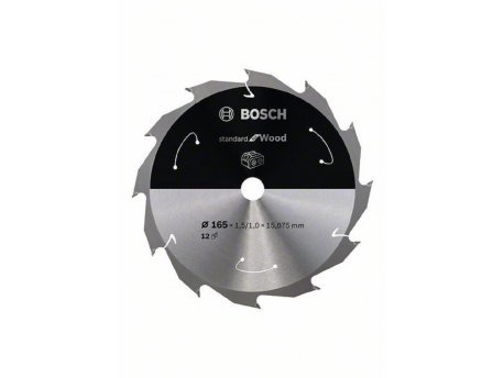 BOSCH List kružne testere za akumulatorske testere 165x15.875x1.5;1.0x12T