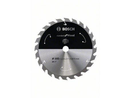 BOSCH List kružne testere za akumulatorske testere 165x15.875x1.5;1.0x24T