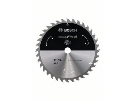 BOSCH List kružne testere za akumulatorske testere 165x15.875x1.5;1.0x36T