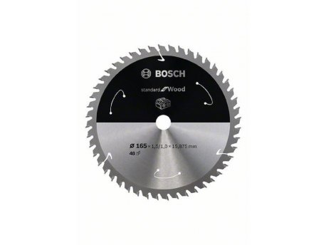 BOSCH List kružne testere za akumulatorske testere 165x15.875x1.5;1.0x48T