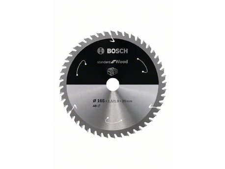 BOSCH List kružne testere za akumulatorske testere 165x20x1.5;1.0x48T