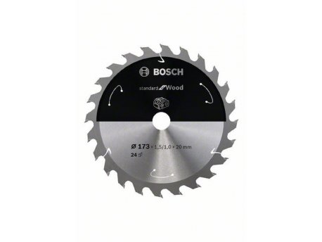BOSCH List kružne testere za akumulatorske testere 173x20x1.5;1.0x24T