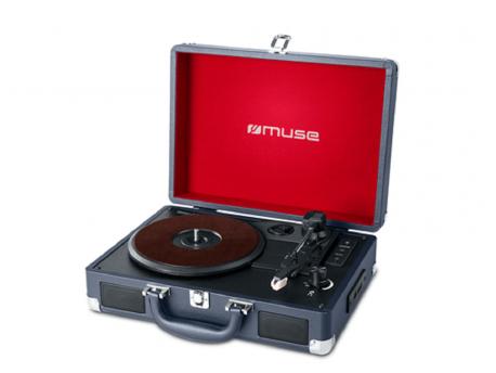 MUSE GRAMOFON  MT-103DB KOŽA PLAVO