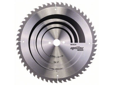 BOSCH List kružne testere Optiline Wood  2608640674, 350 x 30 x 3,5 mm, 54