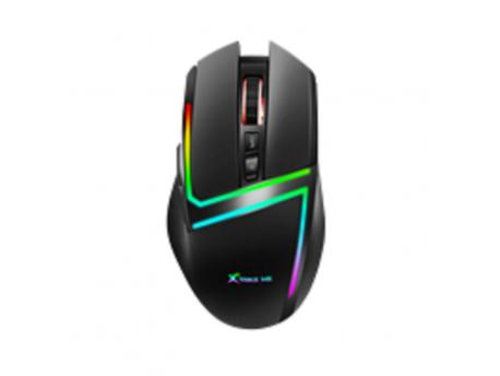 XTrike Miš USB GM414 7D gejmerski sa RGB pozadinskim osvetljenjem 6400dpi crni