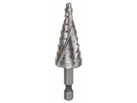 BOSCH Stepenasta burgija HSS  2608597524, 4 - 20 mm, 1/4'', 70,5 mm