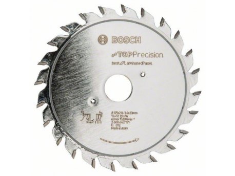 BOSCH List za za secanje Top Precision Laminated Panel 2608642131, 125 x 20 x 2,8-3,6 mm, 12+12