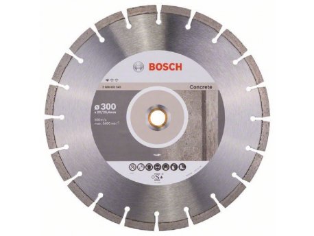 BOSCH Dijamantska rezna ploča Standard for Concrete 2608602543, 300 x 20/25,40 x 2,8 x 10 mm