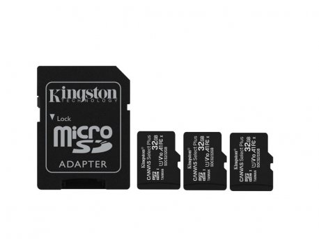 KINGSTON MikroSD mem.kart.32GB King.SelectPlus CL10 3kom