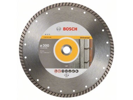 BOSCH Dijamantska rezna ploča Standard for Universal Turbo 2608602696, 300 x 22,23 x 3 x 10 mm