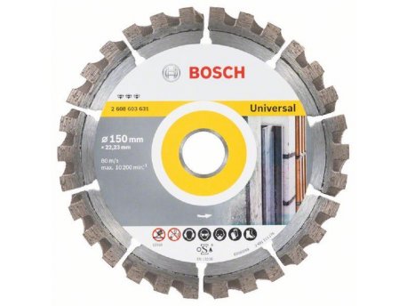 BOSCH Dijamantska rezna ploča Best for Universal 2608603631, 150 x 22,23 x 2,4 x 12 mm
