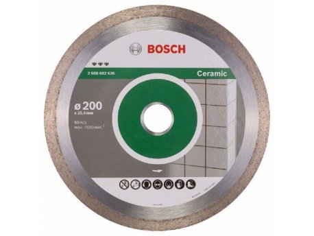 BOSCH Dijamantska rezna ploča Best for Ceramic 2608602636, 200 x 25,40 x 2,2 x 10 mm