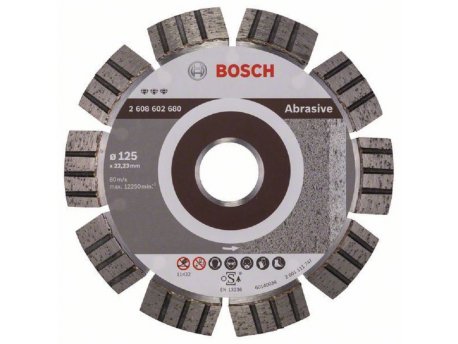BOSCH Dijamantska rezna ploča Best for Abrasive 2608602680, 125 x 22,23 x 2,2 x 12 mm