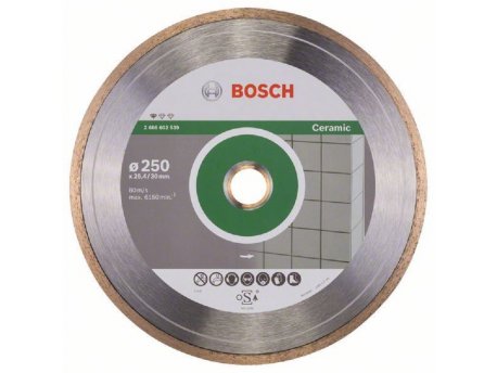 BOSCH Dijamantska rezna ploča Standard for Ceramic 2608602539, 250 x 30+25,40 x 1,6 x 7 mm