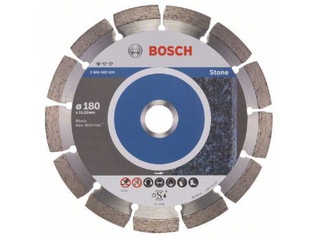 BOSCH Dijamantska rezna ploča Standard for Stone 2608602600, 180 x 22,23 x 2 x 10 mm