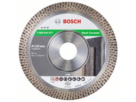 BOSCH Dijamantska rezna ploča Best for Hard Ceramic  2608615077, 125x22.23x1.4x10