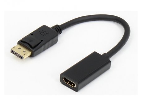 E-GREEN Adapter DisplayPort 1.4(M) - HDMI 2.0(F) kabl 20cm crni