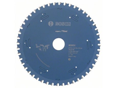 BOSCH List kružne testere Expert for Steel 2608643057, 210 x 30 x 2,0 mm, 48