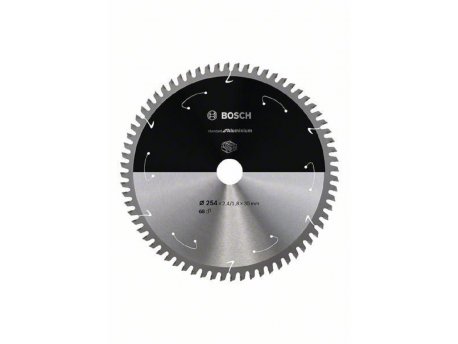 BOSCH List kružne testere za aluminijum za akumulatorske testere 254x2.4/1.8x30 T68 2608837780, 254x2.4/1.8x30 T68