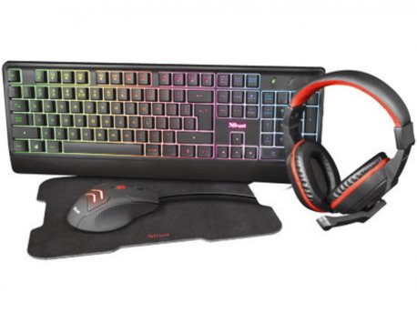 TRUST Gaming set ziva žični/Tastatura/Slušalice/miš/podloga/ ( 24233 )