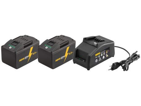 REMS 571592 Power-Pack Baterije 2 x 22 V, 9,0 Ah sa punjačem