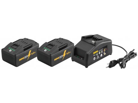 REMS 571591 Power-Pack Baterije 2 x 22 V, 5,0 Ah sa punjačem