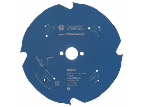 BOSCH List kružne testere Expert for Fibre Cement 2608644122, 165 x 20 x 2,2 mm, 4