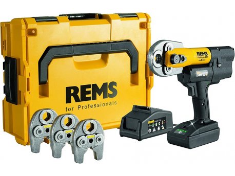REMS 578X09 Mini-Press 22 V ACC Basic-Pack Akumulatorska radijalna presa Ø 10 – 40 mm, L-Boxx Kofer + 3 klešta za krimpovanje