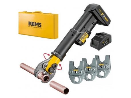 REMS 578X08 Mini-Press S 22 V ACC Basic-Pack Akumulatorska radijalna presa Ø 10 – 40 mm + 3 klešta za krimpovanje