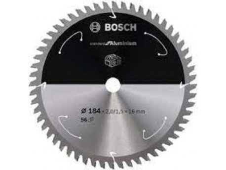BOSCH Standard for Aluminium list kružne testere za akumulatorske testere 184x2,0x16 T56 2608837766, 184x2,0x16 T56