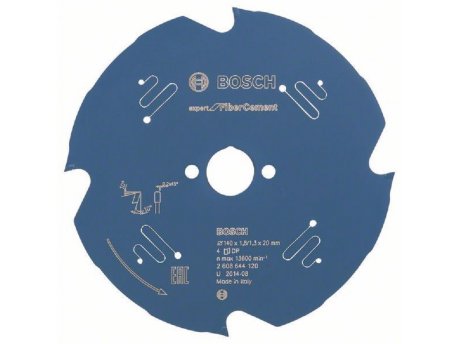 BOSCH List kružne testere Expert for Fibre Cement 140 x 20 x 1,8 mm, 4 2608644120, 140 x 20 x 1,8 mm, 4