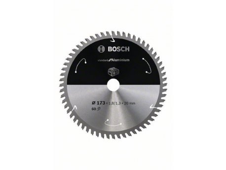 BOSCH Standard for Aluminium list kružne testere za akumulatorske testere 173x1,8x20 T60 2608837759, 173x1,8x20 T60