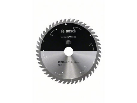 BOSCH Standard za drvo list kružne testere za akumulatorske testere 216x1,7x30 T48   2608837726