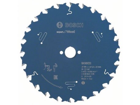 BOSCH List kružne testere Expert za drvo 184 x 20 x 2,6 mm, 24  2608644038