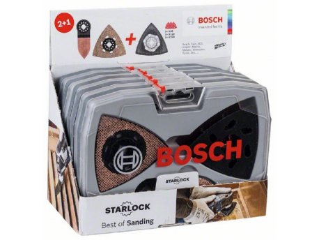 BOSCH Starlock Best of Sanding set, 6-delni  2608664133, AVZ 93 G; AVZ 90 RT6; AVZ 32 RT4; Drvo & Paint brusnih papira (3x)