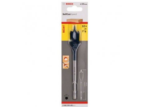 BOSCH Pljosnate burgije za glodanje Self Cut Speed 20 x 152 mm