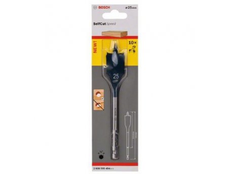 BOSCH Pljosnate burgije za glodanje Self Cut Speed 25 x 152 mm