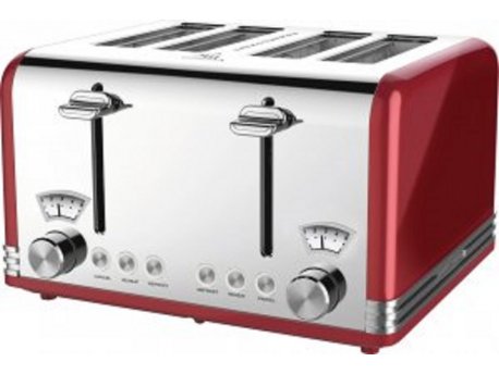 PROFI COOK Dupli toster pc-ta 1194 crveni, 1630W, 4 kriške hleba