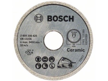 BOSCH Dijamantska rezna ploča Standard for Ceramic 65x15mm