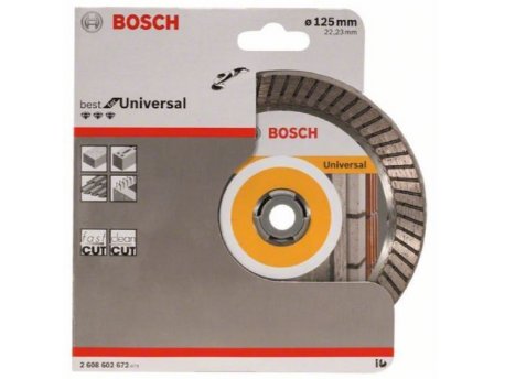 BOSCH Dijamantska rezna ploča Best for Universal Turbo 125 x 22.23 x 12 mm