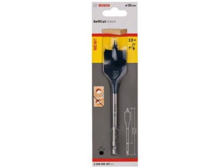 BOSCH Pljosnate burgije za glodanje Self Cut Speed 30 x 152 mm