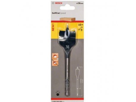 BOSCH Pljosnate burgije za glodanje Self Cut Speed 36 x 152 mm