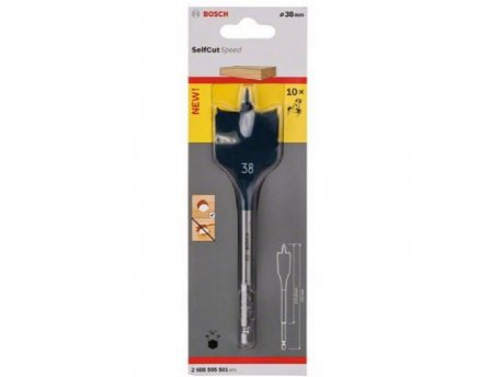 BOSCH Pljosnate burgije za glodanje Self Cut Speed 38 x 152 mm