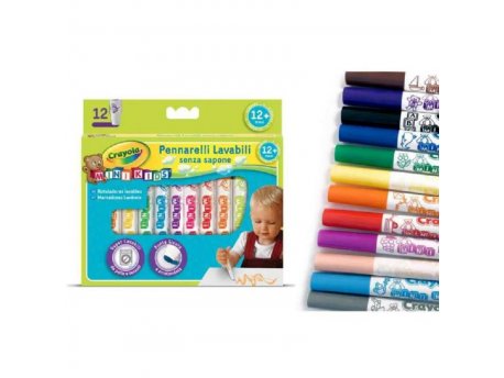 CRAYOLA Markeri mini 12 komada