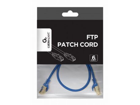 GEMBIRD Mrežni kabl, FTP, CAT6, 1m, plavi (PP6-1M/B)