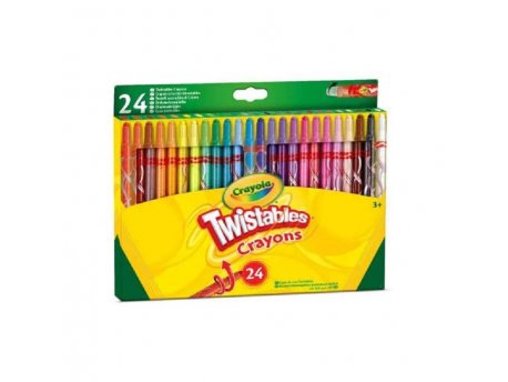 CRAYOLA Voštane bojice TWIST 24 komada