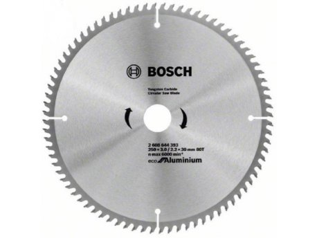 BOSCH List kružne testere Eco for Aluminium 250 x 3.0;2.2 x 30 80 T