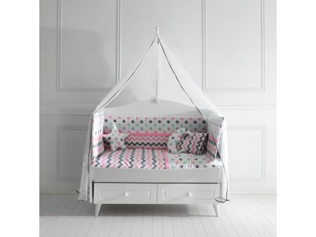 Belis Posteljina za krevetac STELLA 120X60 PINK