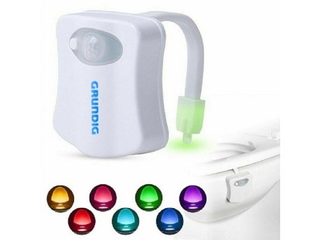 GRUNDIG Toalet Lampa sa senzorom 7LED Boja