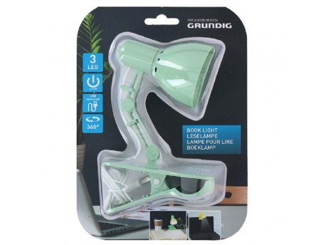 GRUNDIG Lampa za Knjigu 3LED Green